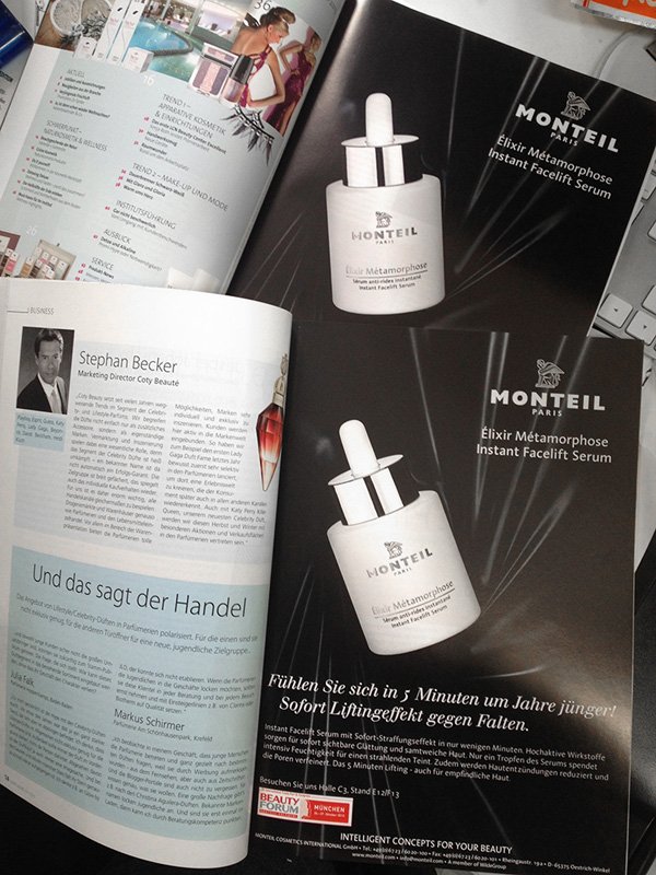 Tearsheet Monteil Cosmetics