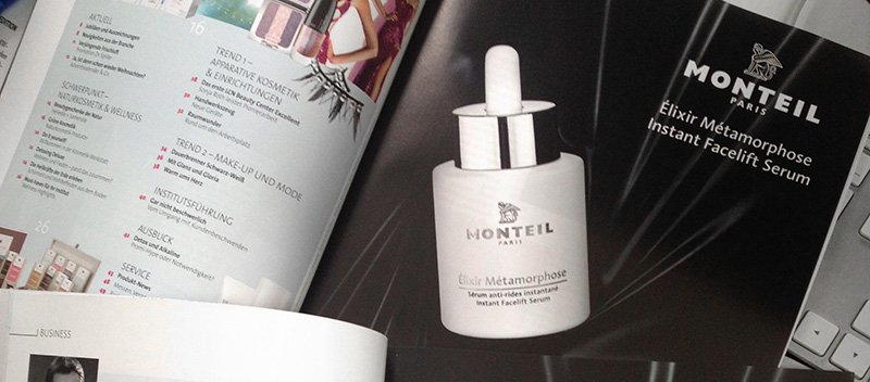 Tearsheet Monteil cosmetics